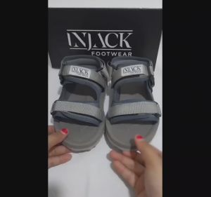 Injack Kids - Sandal Gunung Anak Laki Laki Perempuan Anti Licin Ringan dan Empuk Nura Grey Series