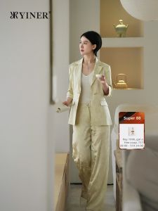 YINER | Elastic Mulberry Silk Blend Dotted Jacquard Traditional Chinese Style Suit Jacket