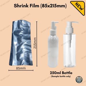 Plastic or Glass Seal for 250ml Botttle (85x215mm Shrinkwrap)