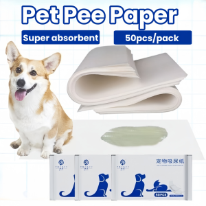 50PCS Pet Pee Paper Dog Urine Absorbent Tissue Disposable Pet Diaper Puppy Urine Paper