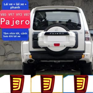 Đèn Phản Quang Cản Sau LED Cho Mitsubishi Pajero Shogun V97 V98 V87 V93 V85 Montero 2007-2020 Đèn Xi Nhan Phanh Hậu Màu Đỏ ABS+LED