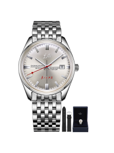 Seagull Mechanical Watch Mens Classic Retro National Trend Dongfeng Series 6132 Fathers Day Gift round Dial Steel Band