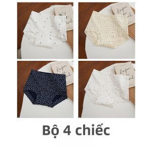 MiiOW | Quần lót cotton nguyên chất cho nữ mùa hè 2025 Quần lót cotton cạp cao kháng khuẩn thoải mái thoáng khí