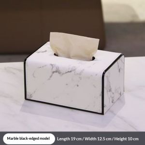 Ánh sáng sang trọng hộp đựng khăn giấy hộp đựng khăn ăn chất liệu da PU Máy tính để bàn hộp giấy cho Bàn cà phê phòng khách trang trí nội thất với cao cấp kết cấu