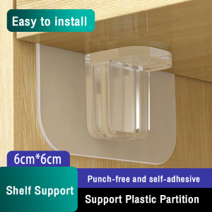 MaxPlus Shelf Support Right Angle Plastic Partition Clapboard Cabinet Hanger Layered Corner Bracket