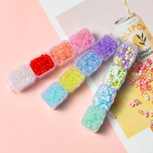 St.kunkka 100/200pcs Acrylic Peanut Beads Transparent Colorful Peanut Beads DIY Bracelet Necklace Jewelry Material Accessories