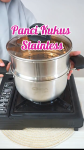 PANCI STAINLESS TEBAL Panci Tinggi Stokpot Aladin Stainless Steel Tebal Pot Set Alladin Dandang Stockpot Steamer Kukusan serbaguna
