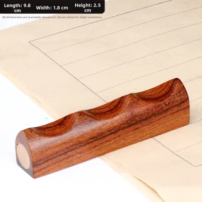 Redwood Solid Wood Calligraphy Brush Holder Five-Finger Mountain Decorative Ornaments Multi-Functional Weight Paper Town Simple Office Supplies