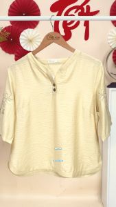 Áo thiết kế thanh thoát chất liệu Tơ Ướt cao cấp AN4L0636 thương hiệu Thiều Hoa