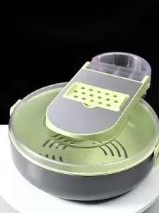 9 In 1 Home Multifunction Detachable Kitchen Easy Use Drain Basket Vegetable Cutter Set