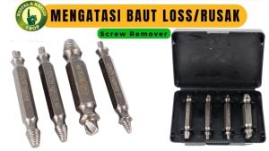 pembuka baut rusak patah screw extractor