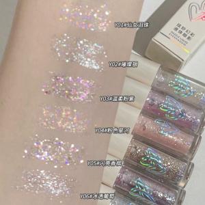 Niulang Flash Liquid Eye Shadow Monochrome Shiny Crystal Super Flash a Drop of Tears Pearl Thin and Glittering Diamond in the Debris Highlight Brightening Crouching Silkworm