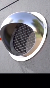 304 stainless steel cover wall vent grille round outlet rainproof waterproof cover vent breathable exhaust cap exhaust pipe cover range hood exhaust pipe