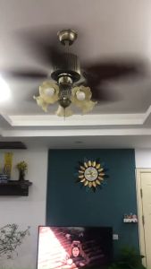 Quạt trần cánh hình lá bằng gỗ tự nhiên - Tặng bộ điều khiển từ xa tặng 5 bóng điện theo quạt Động cơ DC thế hệ mới giúp quạt chạy êm hơn và mát hơn6 tốc độ gió decor phòng kháchngủnhà hàngspaquán cafe .