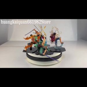 Bandai | 10CM One Piece Luffy Figure Roronoa Zoro Three-Blade Sa-Maximum Manga Anime Statue PVC Action Collection Model Toys For Children