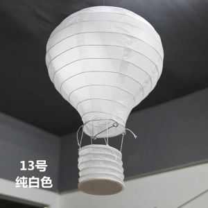 New (4 Size) White Hot Air Balloon Paper Lantern Chinese Wishing Lantern Wedding Decorations Kids Birthday Party Home Supplies