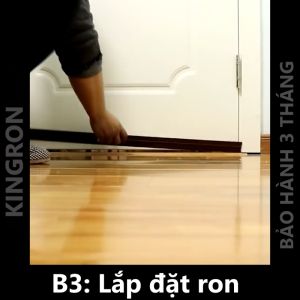 Miếng chặn cửa pvc gia cường Thanh nẹp chắn khe hở NANORON dán chân cửa chống bụi chống ồn chống côn trùng giảm thoát khí máy lạnh RPVC