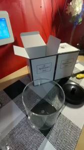 SheeChung Premium Apothecary Jar - 50 Oz. Large Clear Plastic Container Canister with Rust Proof Stainless Steel Lid Laundry/Kitchen/Bathroom Vanity Countertop Storage Organizer Decor(Black)