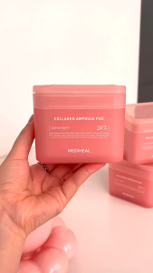 Mediheal Collagen Ampoule Pad 100 Pads Day & Night Tightening Nourishing Firming Fast Nutrition Elasticity Care For Lifeless Skin Anti-Aging Hydrating Toner Pad Korean Skincare Malaysia Ready Stock