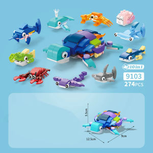 Funny Joy Insect Animals Figures Set Mini Building Blocks Toy Assembly 3D Constructor Micro Bricks For Kids Boys Gift Toy