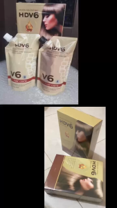 Nhuộm Phủ Bạc Tóc HDV6 500ml màu nâu  hương cafe phủ bạc không dính da đầuphủ bạc tóc màu nâu