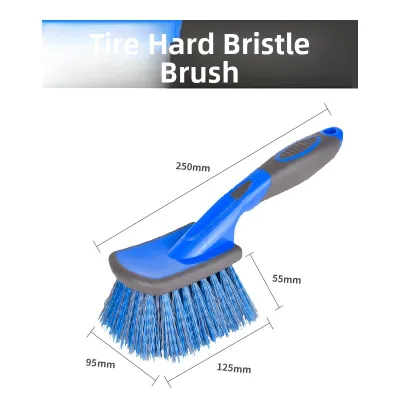 QUJIA | Car Wheel Hub Cleaning Brush with Long Handle and Soft Bristles