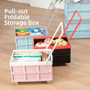 Multipurpose Folding Storage Box With Wheels