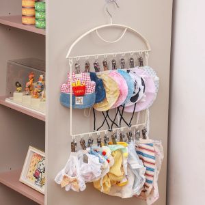 Large Capacity Pet Clothes Hanger Dog Hat Storage Rack Cat Bib Towel Holder Multi-Function Plastic Hanger for Knitted Clothes