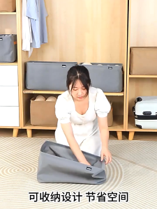 【จัดส่งจากประเทศไทย】 กล่องเก็บผ้า กล่องเก็บเสื้อผ้า พับง่าย เพื่อความสะดวกในการจัดเก็บ 