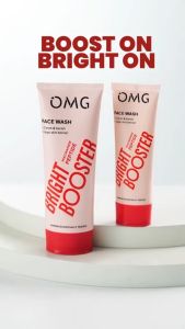 OMG Oh My Glow Bright Booster Face Wash 50ml & 100ml - Pembersih & Pencerah Wajah Semua Jenis Kulit