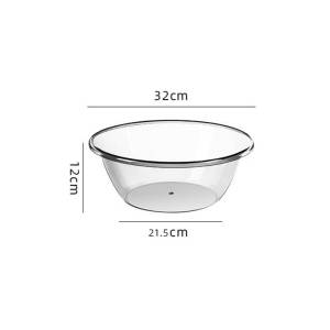 Transparent Thickened Plastic Water Bucket Large Capacity Food Grade Handheld Outdoor Student Dormitory Water Carrying Bucket