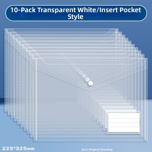 QIFUXING | Transparent Water-Resistant Document Bag A4