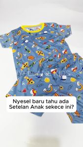PAKET HEMAT SETELAN PRINTING FULPRINT KARAKTER KARTUN BAHAN ADEM UKURAN S-XXL USIA 1-10 THN