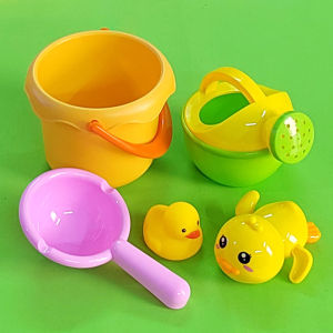 Bộ Đồ Chơi Vịt Du Lịch Bằng Cao Su Mềm Đi Biển Chống Sốc Bằng Nhựa Mềm Kiểu Mới Cho Trẻ Em Tắm Tắm