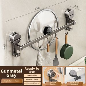 youqin | Suction Cup Kitchen Hook No Drilling Strong Load Capacity