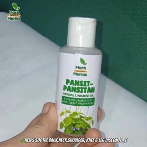 Mark and Marias Pansit-Pansitan Herbal Liniment Oil 60ml | Herbal Massage Oil | Soothing Body Massage | Relaxing Comfort | Pansit- Pansitan Extract | Anti-Inflammatory and Analgesic Properties | 100% Organic | Non-Greasy | Daily Body Care | Men and Women