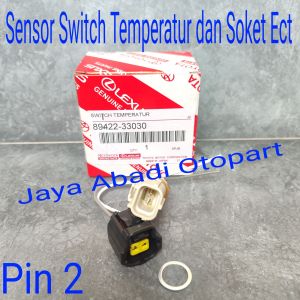 Sensor Switch Ect Sensor Temperatur Dan Soket Ect Fortuner Vios Original 2pin Toyota