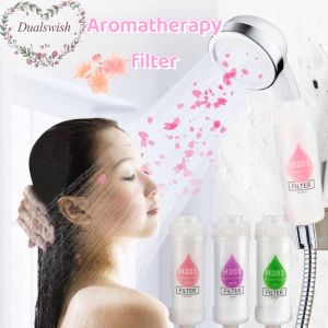 ตัวกรองบูสเตอร์ฝักบัวน้ำหอมหัวฝักบัวแบบเกาหลีตัวกรองน้ำมันหอมระเหยสำหรับทำน้ำให้บริสุทธิ์วิตามินที่มีคุณภาพน้ำ