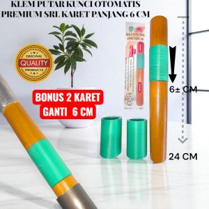 KLEM PUTAR KUNCI OTOMATIS PREMIUM SRL KARET EXTRA PANJANG BONUS 2 KARET CADANGAN COD