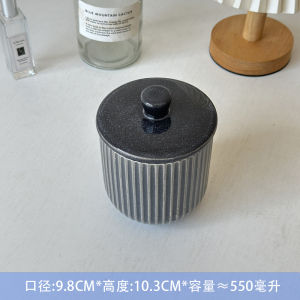 Hộp Đựng Đồ Bằng Gốm Nung Cao Nhiệt Độ Có Nắp Hình Chữ Nhật Có Thể Đựng Trong Tủ Lạnh Đồ Trang Trí Nhà Cửa Phong Cách Cổ Điển