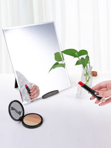 Mirror Large Dressing Table Mirror Dormitory Desktop Princess Mirror Portable Make-up Mirror Desktop Mirror Student Wall Sticker Wall Mirror