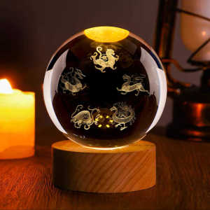 Quà Tặng Trang Trí Nhà Phong Cách Trung Hoa Mới Trong Suốt Hình Học Ba Chiều Bằng Thủy Tinh Pha Lê Nội Thất Trang Trí Nhà