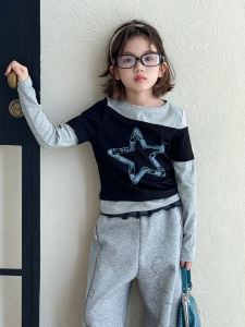 Stylish Long Sleeve T-Shirt Base Layer for Girls Spring Autumn