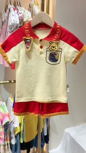 TREEHOUSE baby clothes for boys Cotton short-sleeved shorts two-piece fashion casual childrens clothing