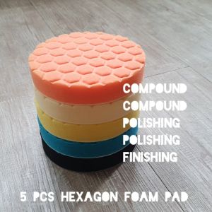 5 pcs Busa Poles Mobil Hexagon 3 inch 4 inch 5 inch 6 inch 7 inch / Foam Pad Hexagon / Spons Poles Body Mobil