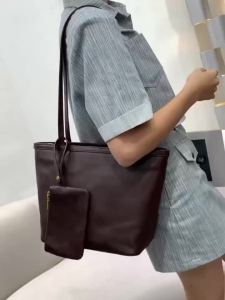 SHUCAI | Vegetable Tanned Cowhide Women Tote Bag Luxury Designer Real Leather Large Capacity Shoulder Bag Ladies Fashion Underarm Bag New