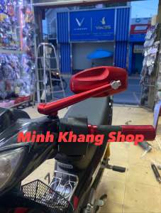 GƯƠNG CHIẾU HẬU RIZOMA muỗng nhỏ (mặt nhỏ)FULL NHÔM CNC [HÀNG LOẠI 1] mặt kính chống chói(tặng kèm ốc+ lục giác)