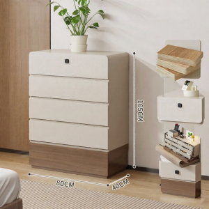 ZUNTONGGE | Fingerprint Lock Solid Wood Large Capacity Storage Cabinet