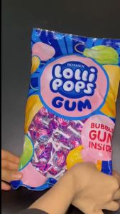ROSHEN LOLLI POPS WITH BUBBLE GUM INSIDE { 500G 50G 920G }