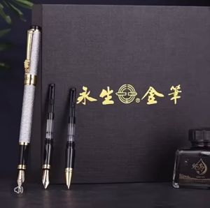 Bút máy ngòi cong loại tốt dùng viết thư pháp luyện viết chữ đẹp nét thanh nét đậm